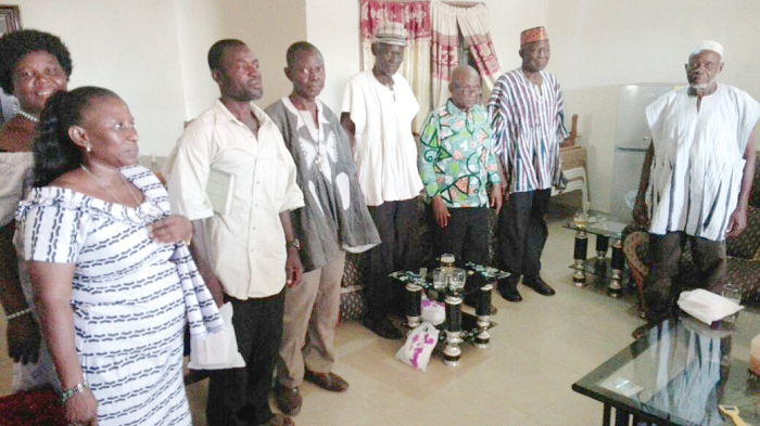 Prof. Delle, CPP Chairman and Leader, at Nandom Naa’s palace during his campaign tour Prof. Delle, CPP Chairman and Leader, at Nandom Naa’s palace during his campaign tour